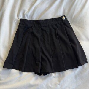 ZARA Black Pleated Skort Size XS